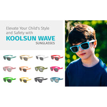 將圖片載入圖庫檢視器 Koolsun Wave Kids Sunglasses - Black Onyx 1-5 yrs
