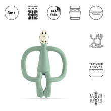 將圖片載入圖庫檢視器 Matchstick Monkey Original Teething Toy &amp; Gel Applicator - Mint Green
