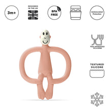 Load image into Gallery viewer, Matchstick Monkey Original Teething Toy &amp; Gel Applicator - Dusty Pink
