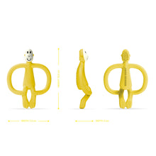 Load image into Gallery viewer, Matchstick Monkey Original Teething Toy &amp; Gel Applicator - Yellow
