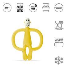 Load image into Gallery viewer, Matchstick Monkey Original Teething Toy &amp; Gel Applicator - Yellow
