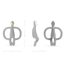 Load image into Gallery viewer, Matchstick Monkey Original Teething Toy &amp; Gel Applicator - Cool Grey
