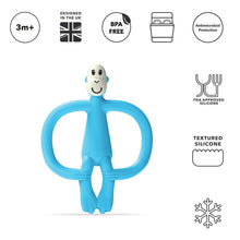 Load image into Gallery viewer, Matchstick Monkey Original Teething Toy &amp; Gel Applicator - Light Blue

