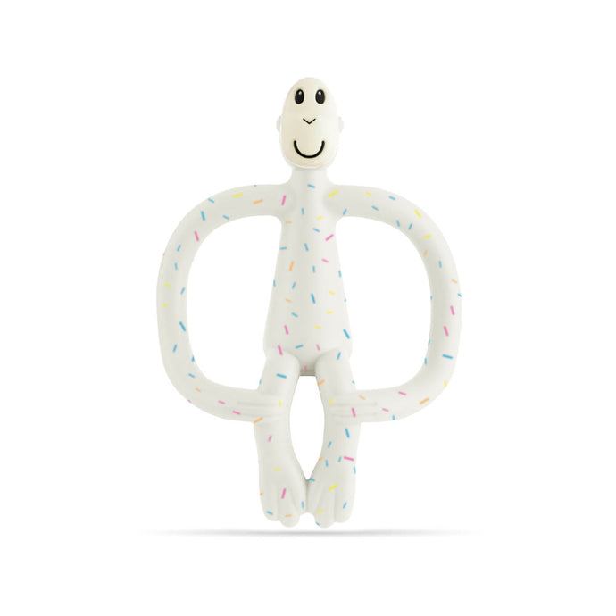 Matchstick Monkey Original Teething Toy With Tail - Confetti Cream