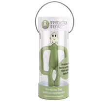 Load image into Gallery viewer, Matchstick Monkey Original Teething Toy With Tail - Olive
