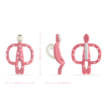 Load image into Gallery viewer, Matchstick Monkey Original Teething Toy with Tail - Love Hearts
