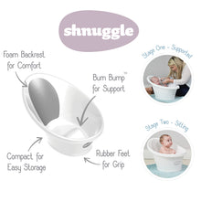 將圖片載入圖庫檢視器 Shnuggle Bath with Plug - Navy
