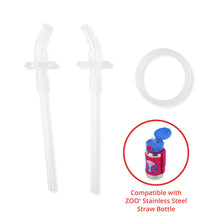 Load image into Gallery viewer, Skip Hop ZOO Stainless Steel Straw Bottle Extra Straws - 2-Pack
