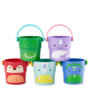 將圖片載入圖庫檢視器 Skip Hop Zoo Stack &amp; Pour Buckets
