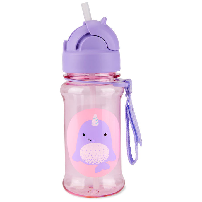 Skip Hop Zoo Tritan Renew Straw Bottle - Narwhal