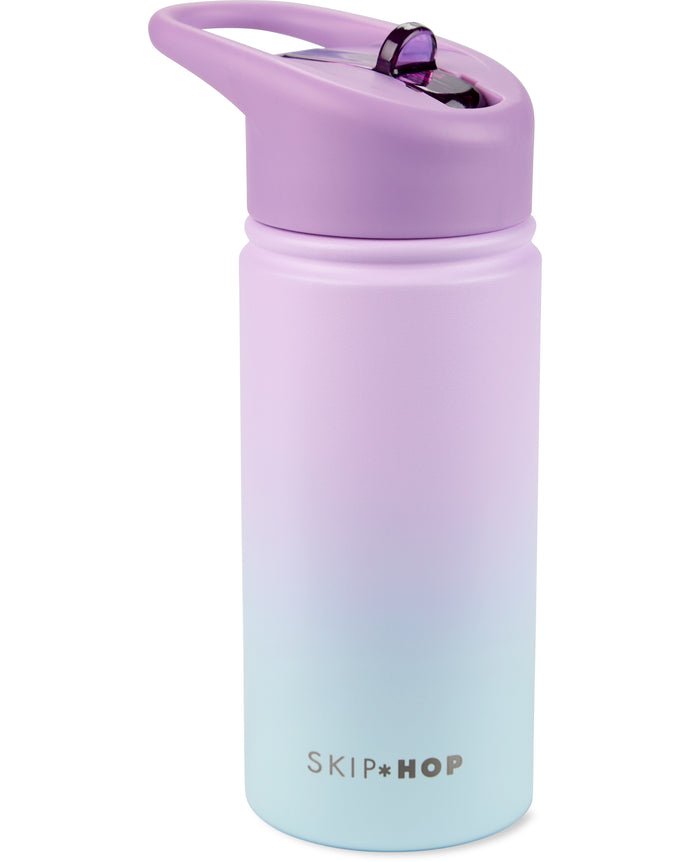 Skip Hop Wander Stainless Steel Water Bottle - Ombre Purple