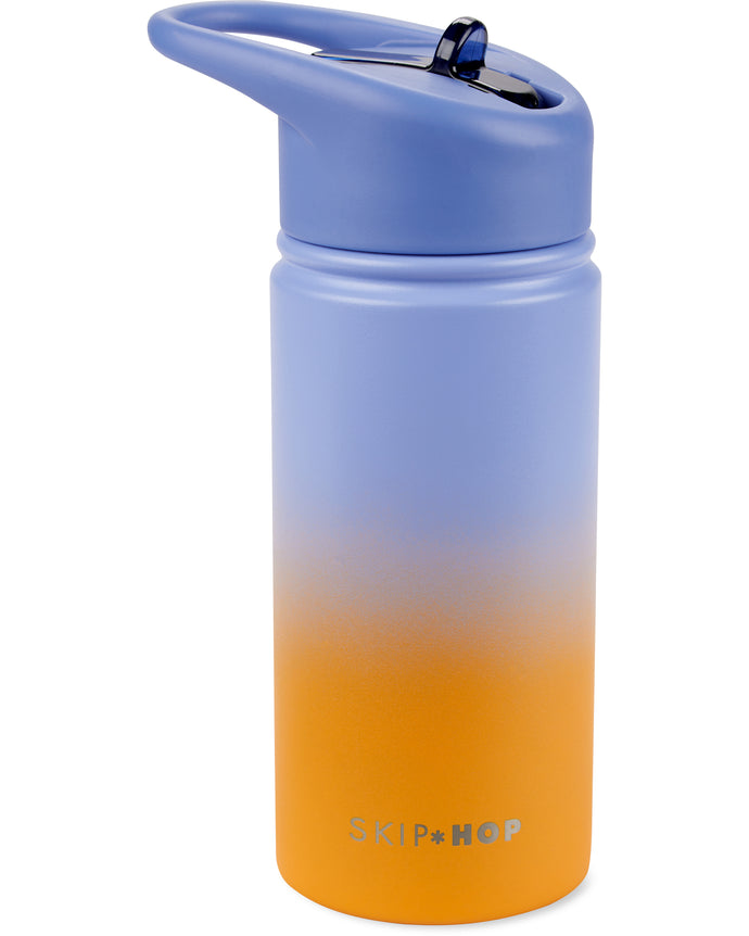 Skip Hop Wander Stainless Steel Water Bottle - Ombre Blue