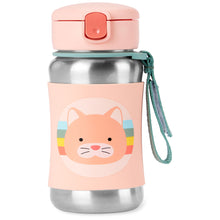將圖片載入圖庫檢視器 Skip Hop Zoo Stainless Steel Straw Bottle - Cat
