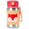 Skip Hop Zoo Stainless Steel Straw Bottle - Fox