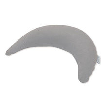 Load image into Gallery viewer, Theraline Bamboo Moon Cuddle &amp; Nursing Pillow - Melange Mid Grey
