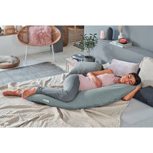 將圖片載入圖庫檢視器 Theraline The Original Maternity and Nursing Pillow - Melange Green Grey Bamboo
