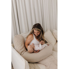 Load image into Gallery viewer, Theraline Muslin Maternity &amp; Nursing Pillow - Sand Beige
