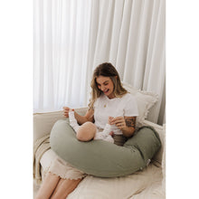 Load image into Gallery viewer, Theraline Muslin Maternity &amp; Nursing Pillow - Sage
