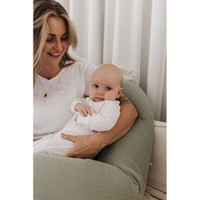Load image into Gallery viewer, Theraline Muslin Maternity &amp; Nursing Pillow - Sage
