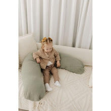 Load image into Gallery viewer, Theraline Muslin Maternity &amp; Nursing Pillow - Sage
