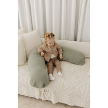 Load image into Gallery viewer, Theraline Muslin Maternity &amp; Nursing Pillow - Sage

