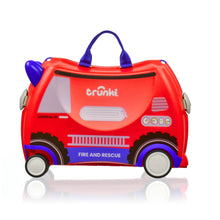將圖片載入圖庫檢視器 Trunki Glide Ride-on Luggage - Frank the Firetruck
