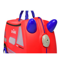 將圖片載入圖庫檢視器 Trunki Glide Ride-on Luggage - Frank the Firetruck
