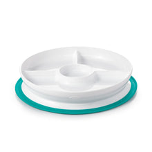 Load image into Gallery viewer, OXO Tot Stick &amp; Stay Suction Divided Plate - Teal
