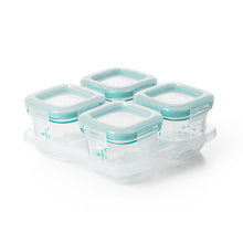 將圖片載入圖庫檢視器 OXO Tot Glass Baby Blocks 4oz/120ml - Teal
