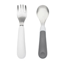 將圖片載入圖庫檢視器 OXO Tot Fork &amp; Spoon Set - Grey
