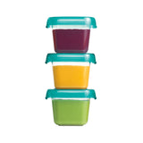 OXO Tot 3Pc Baby Blocks Freezer Storage Containers (2oz)- Teal