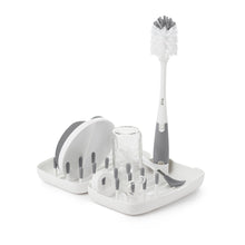 將圖片載入圖庫檢視器 OXO Tot On the Go Drying Rack &amp; Bottle Brush - Grey
