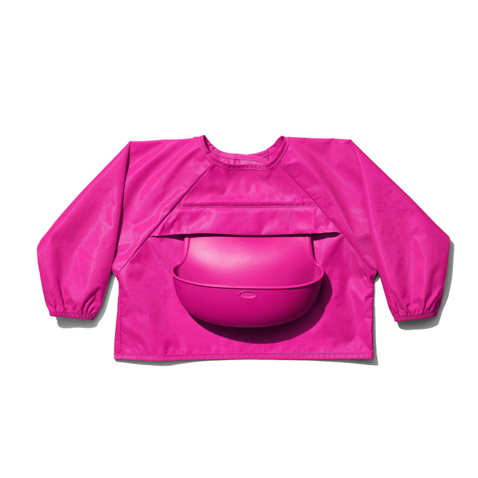 OXO Tot Sleeved Bib - Pink