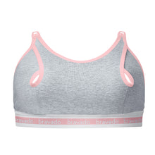 將圖片載入圖庫檢視器 Bravado Designs Clip And Pump Hands-Free Nursing Bra Accessory - Sustainable - Dove Heather With Dusted Peony M
