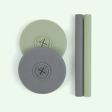 將圖片載入圖庫檢視器 CogniKids Sip Accessory Pack - Sage Green/Slate Grey
