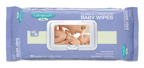 Lansinoh Clean & Condition Baby Wipes