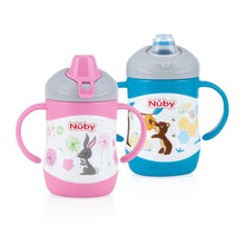 Load image into Gallery viewer, Nuby Stainless Steel Clik-it Insulated Soft Spout 220ml - Bear
