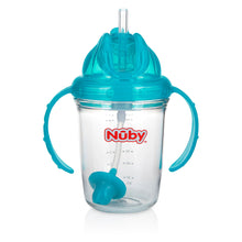 Load image into Gallery viewer, Nuby Unprinted Flip-it with Handles Cup - Aqua
