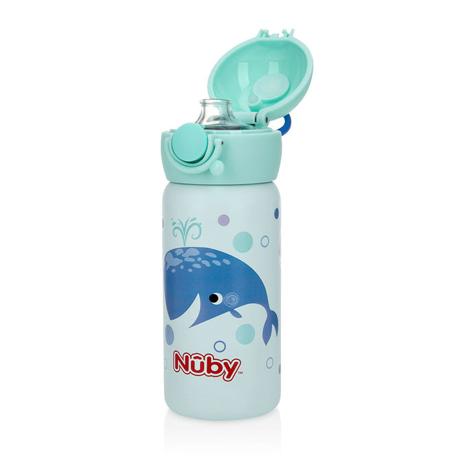 Nuby Stainless Steel Sport Bottle 300ml - Blue