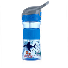 將圖片載入圖庫檢視器 Nuby Soft Spout On the Go Sports Bottle with Push Button - Blue
