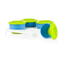 Load image into Gallery viewer, Nuby Garden Fresh Freezer Pots - Blue/Green
