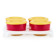 將圖片載入圖庫檢視器 Nuby Garden Fresh Freezer Pots - Red/Orange
