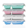 Nuby Stainless Steel Lunchbox with Fork and Spoon - Blue