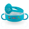 Nuby Stainless Steel Printed Suction Bowl with Round Handles - Blue