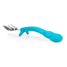 Load image into Gallery viewer, Nuby Sure Grip Stainless Steel Cutlery - Blue
