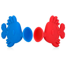 將圖片載入圖庫檢視器 Nuby Silly Suction Kissing Fish - Red &amp; Blue
