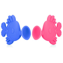 將圖片載入圖庫檢視器 Nuby Silly Suction Kissing Fish - Pink &amp; Purple
