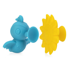 將圖片載入圖庫檢視器 Nuby Silly Suction Hummingbird and Flower - Blue &amp; Yellow
