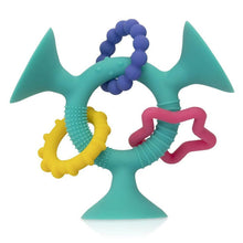 將圖片載入圖庫檢視器 Nuby Silly Suction Three Prong Rings - Aqua
