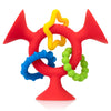 Nuby Silly Suction Three Prong Rings - Red